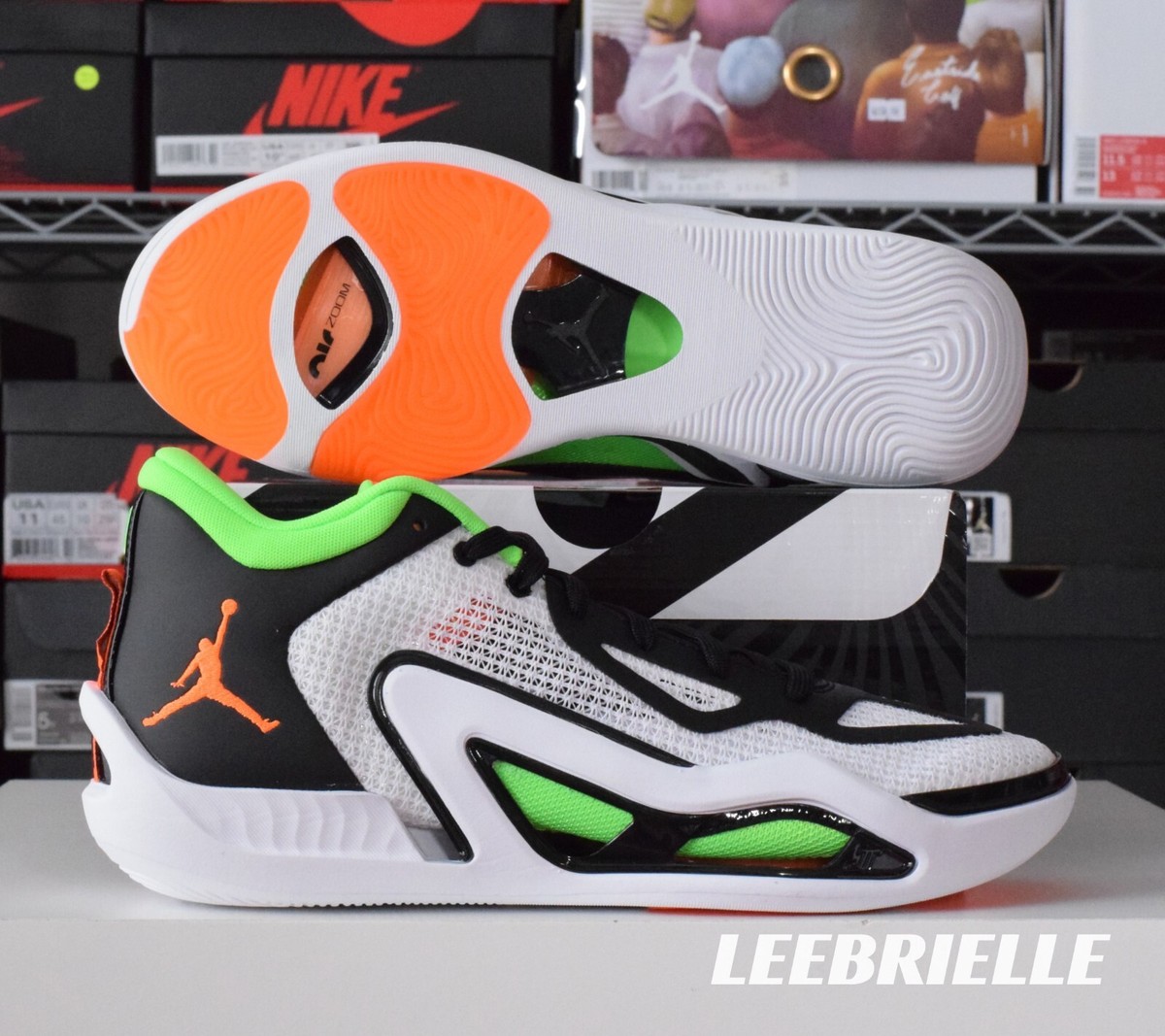 Nike Jordan Tatum 1 White Total Orange Black Home Team DZ3324-108