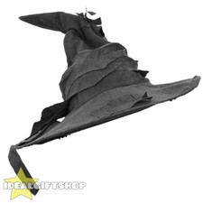 GREY WIZARD WITCH HAT HALLOWEEN FANCY DRESS SORTING BOOK CHARACTER ACCESSORY