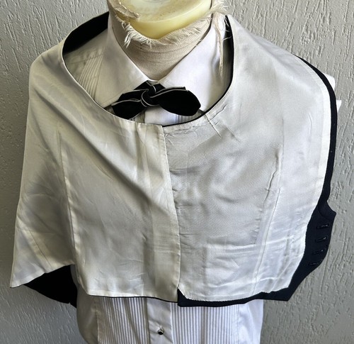 Men’s 1950s 1960s Bespoke Midnight Blue Evening Waistcoat European 42 Large - Picture 4 of 4