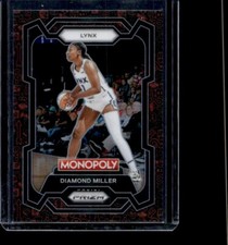 2024 Panini Prizm Monopoly WNBA - Diamond Miller #9 Classic Icons Red Prizm