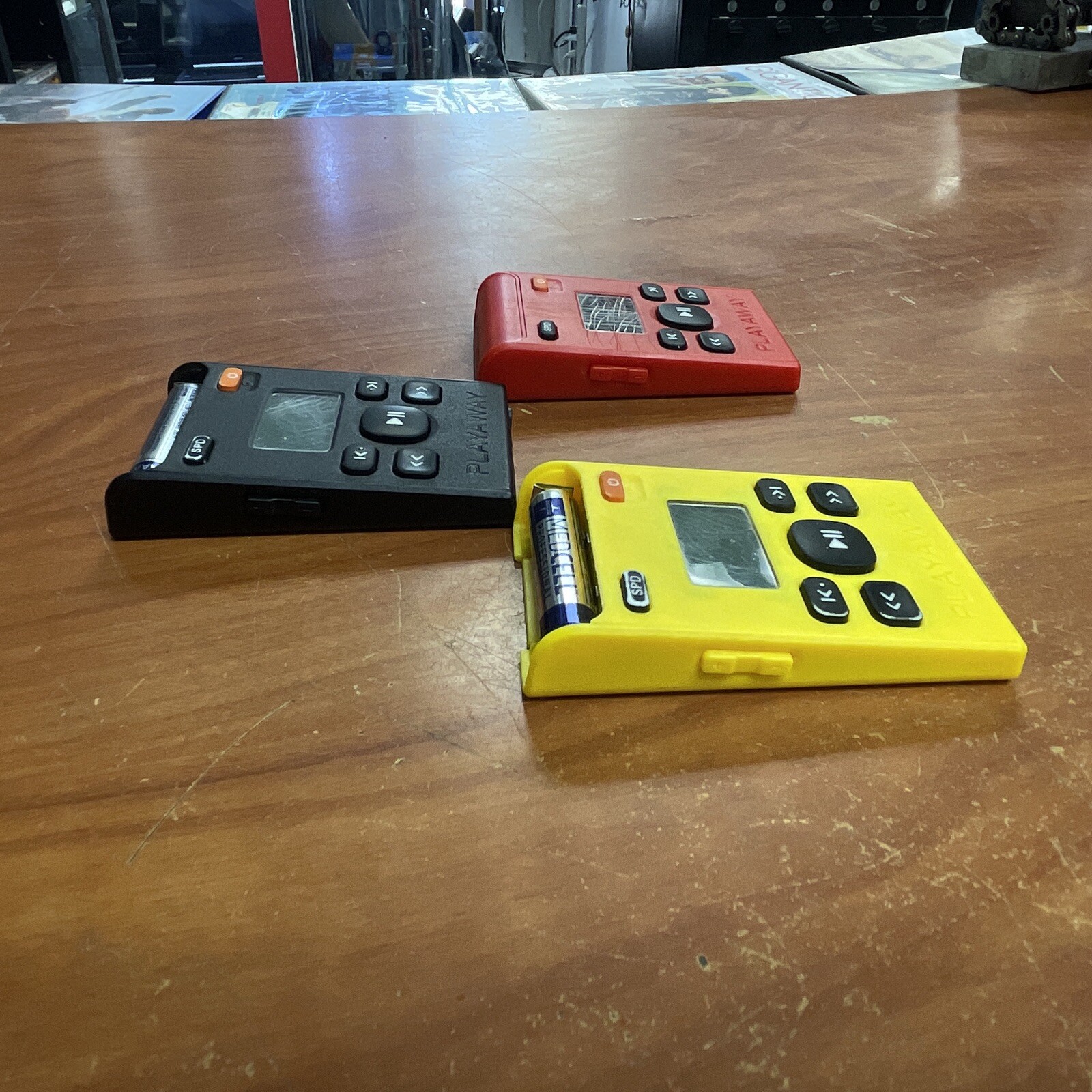 3 Playaway Audio Books Assorted (No Cases) MISING BATTERY COVERS BUT