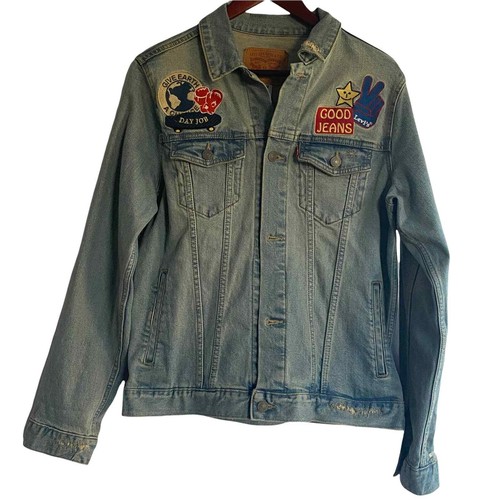 Levis Denim Jacket with Patches | eBay