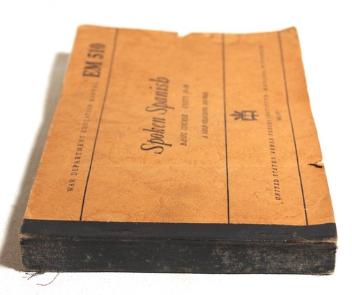 Original US WWII Era 1945 Spoken Spanish Instruction book War Dept Manual EM 510 - Picture 5 of 5