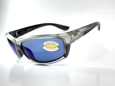 Costa Del Mar Saltbreak Silver Frame Blue Mirror 580P Plastic Polarized Lens