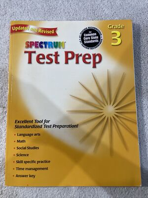 Spectrum Test Prep Grade 3 Standardized Tool Book Blk 199