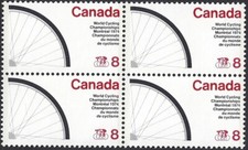 🍁Canada   #642  Block    Bicycle Wheel      Brand New  1974  Original Gum