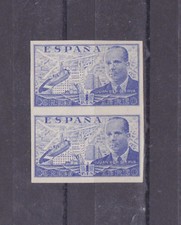 España 1939 Sc C109 par de dos, imperio MNH l814