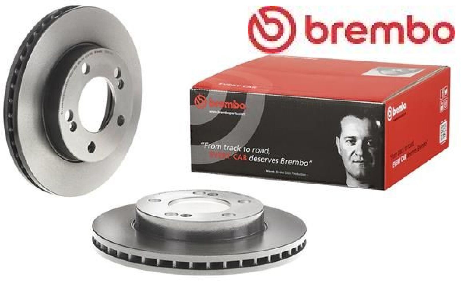 2x Bremsscheibe Brembo 09.B974.11 2 Bremsscheiben Vorderachse Vorne