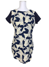 Tobi Blue Floral Short Sleeve Shift Dress Size Medium