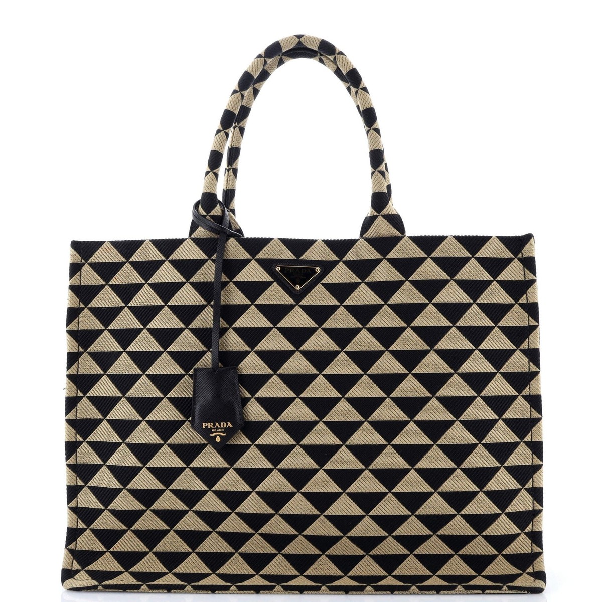 トートバッグ Prada Prada Symbole Large Jacquard Fabric Tote Bag Prada Symbole Shopper Tote Jacquard Large | eBay