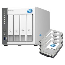 QNAP TS-433 NAS 4-Bay 3.5/2.5" SATA 4 GB RAM LAN USB-A With HDD 48 Refurbished