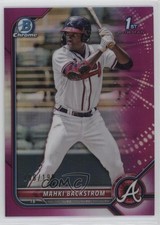 2022 Bowman Chrome Prospects Fuchsia Refractor 198/199 Mahki Backstrom 0t24