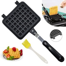 Aluminum Alloy Waffle Mold Pan Waffle Maker Machine Kitchen Waffle Baking Mold