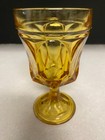 Vintage Anchor Hocking Fairfield Amber Wine/Water Stem Goblet