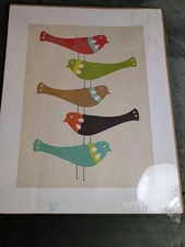 Vintage Bird Print. Ikea PJATTERYD Print Canvas Golden Bird 15 3/4" x 15 3/4"