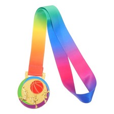 Basketball Award Medals: Sports Metal Awards with Neck Ribbons Participation