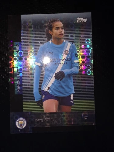 2025 Topps FC Manchester City Team Set Mary Fowler Refractor Parallel