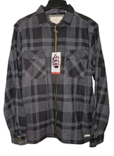 Original Vintage Weatherproof Black & Gray Plaid Jacket Men's Size Medium