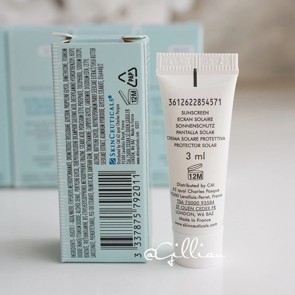5x SkinCeuticals Ultra Facial UV Defense Sunscreen Sample 3ml/0.1oz Ea EXP 05/25 - Image 3 of 4