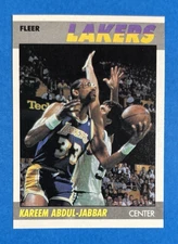 1987-88 Fleer Kareem Abdul-Jabbar #1 -- HOF -- LA Lakers