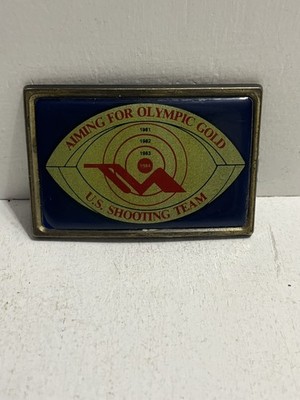 - Belt Buckle US Shooting Team 1984 Olympic Gold Los Angeles 
