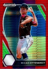 Micah Ottenbreit 2021 Prizm Draft Picks Baseball Red & Purple Hyper  #PDP114