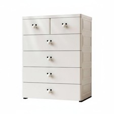 5-Tier Plastic storage cabinet Thickened Design Drawer Cabinet Large Capacity