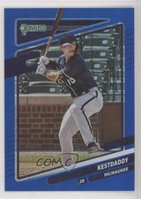 2021 Panini Donruss Variation Holo Blue Keston Hiura (Kestdaddy) #82 ib6