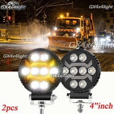 2x Led Work Lights Snow Plow Boost Lamps Truck Tractor Teadlight Tractor Suv Atv 2x Led Work Lights Snow Plow Boost Lamps Truck Tractor Teadlight Tractor Suv Atv