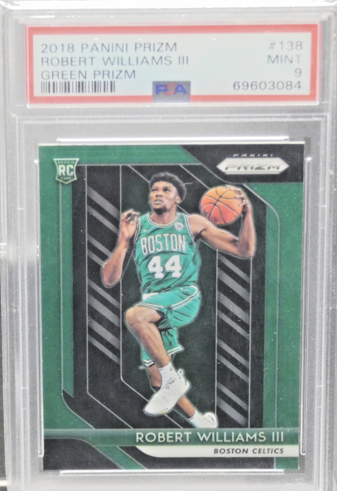 2018 Panini Prizm GREEN Robert Williams III RC Rookie Celtics #138 PSA 9 Mint