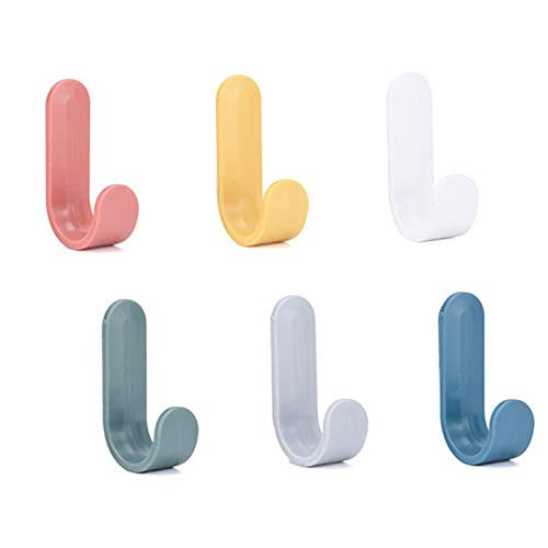 12 Pack Adhesive Hooks Utility Wall Hooks Key Hooks for Wall Decorative Key - Picture 1 of 7