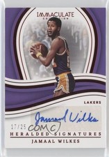 2022 Panini Immaculate Heralded Signatures Red 17/25 Jamaal Wilkes Auto HOF 3d3