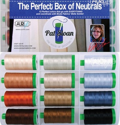Pat Sloan's Perfect Box Of Neutrals Aurifil Thread Set