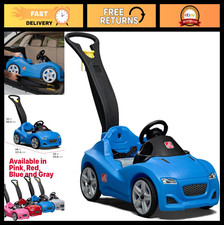 Kids Push Car Ride-On Toy with Seat Belt  Horn, Durable Plastic, Max Weight 50