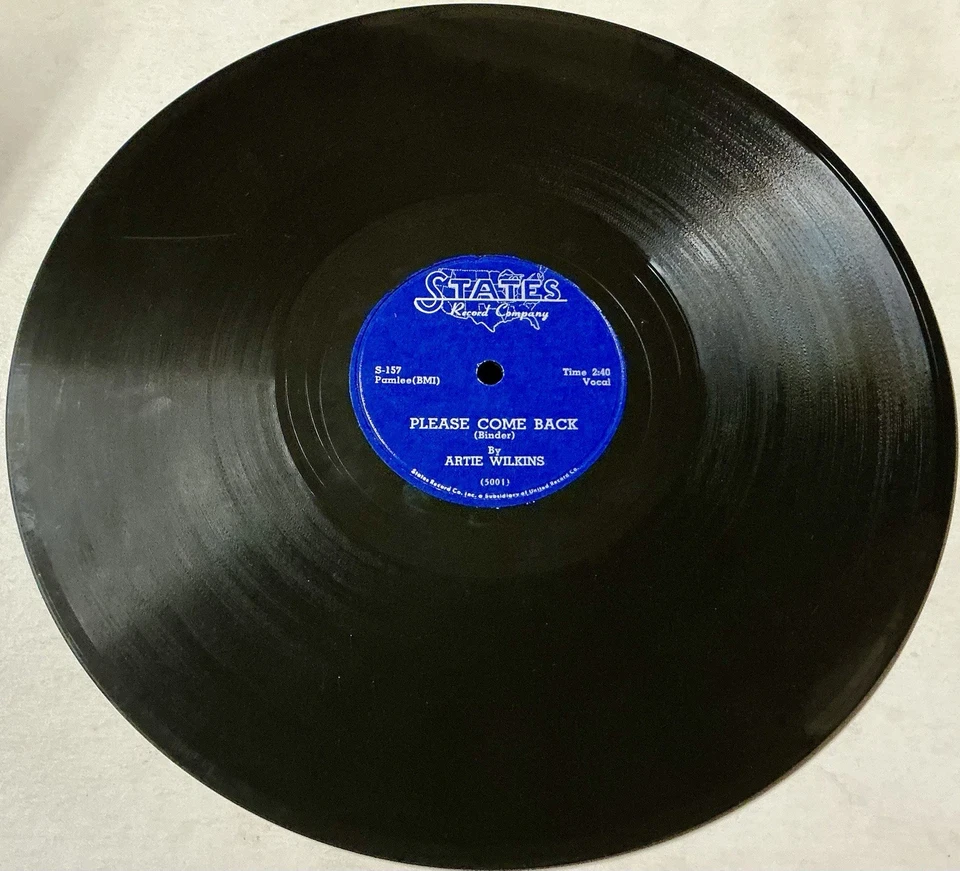 Artie Wilkins Palms DOO WOP 78 Darling Patricia / Please Come Back VG+++/M- HEAR - Image 2 of 2