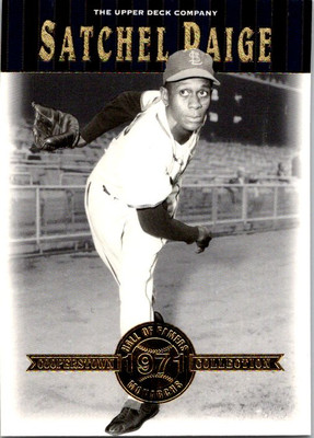2001 Upper Deck Hall of Famers #24 Satchel Paige  baseball card 8FFFF