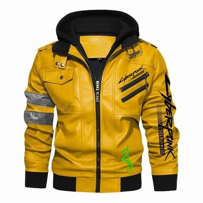 David Martinez Cyberpunk Edgerunners 2077 Inspired Hooded Biker Leather Jacket