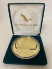 The Washington Mint 2000 Sacagawea 4 oz .999 Silver Medallion 24K Gold Overlay