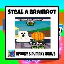 Spooky and Pumpky | Steal a Brainrot | SaB | 80m++/s Fast 🟢🎃