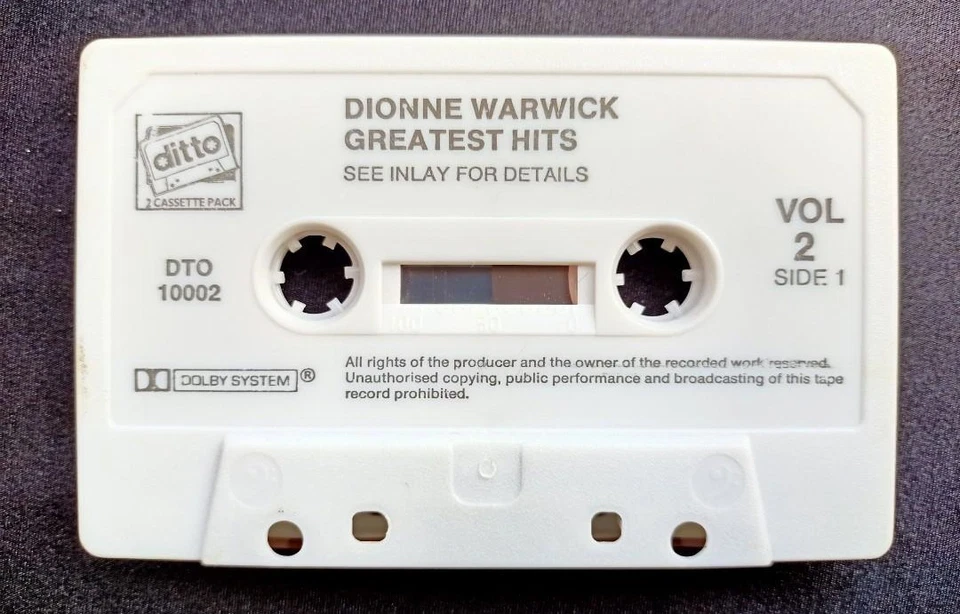 Dionne Warwick : Greatest Hits Vol.2 ( Cassette Tape ) - Image 4 of 4