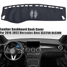 Leather Dashboard Dash Cover Dashmat Mat For 2016-2022 Mercedes-benz Glc250 300 Leather Dashboard Dash Cover Dashmat Mat For 2016-2022 Mercedes-benz Glc250 300