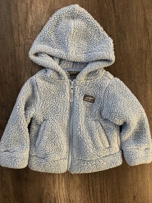 Eddie Bauer Sherpa Fleece Hooded Jacket 12-18M winter baby