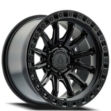 17x8.5 Arena Wheel Co A103 Mission Satin Black 6-lug Off-road Rims 4pcs A1