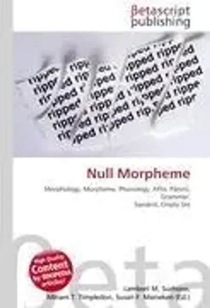 Lambert M. Surhone (U. A.) | Null Morpheme | Taschenbuch | Englisch (2026)-image