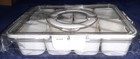 plastic snack bowl travel container w/8 bowls fork spoon NR  — photo 3