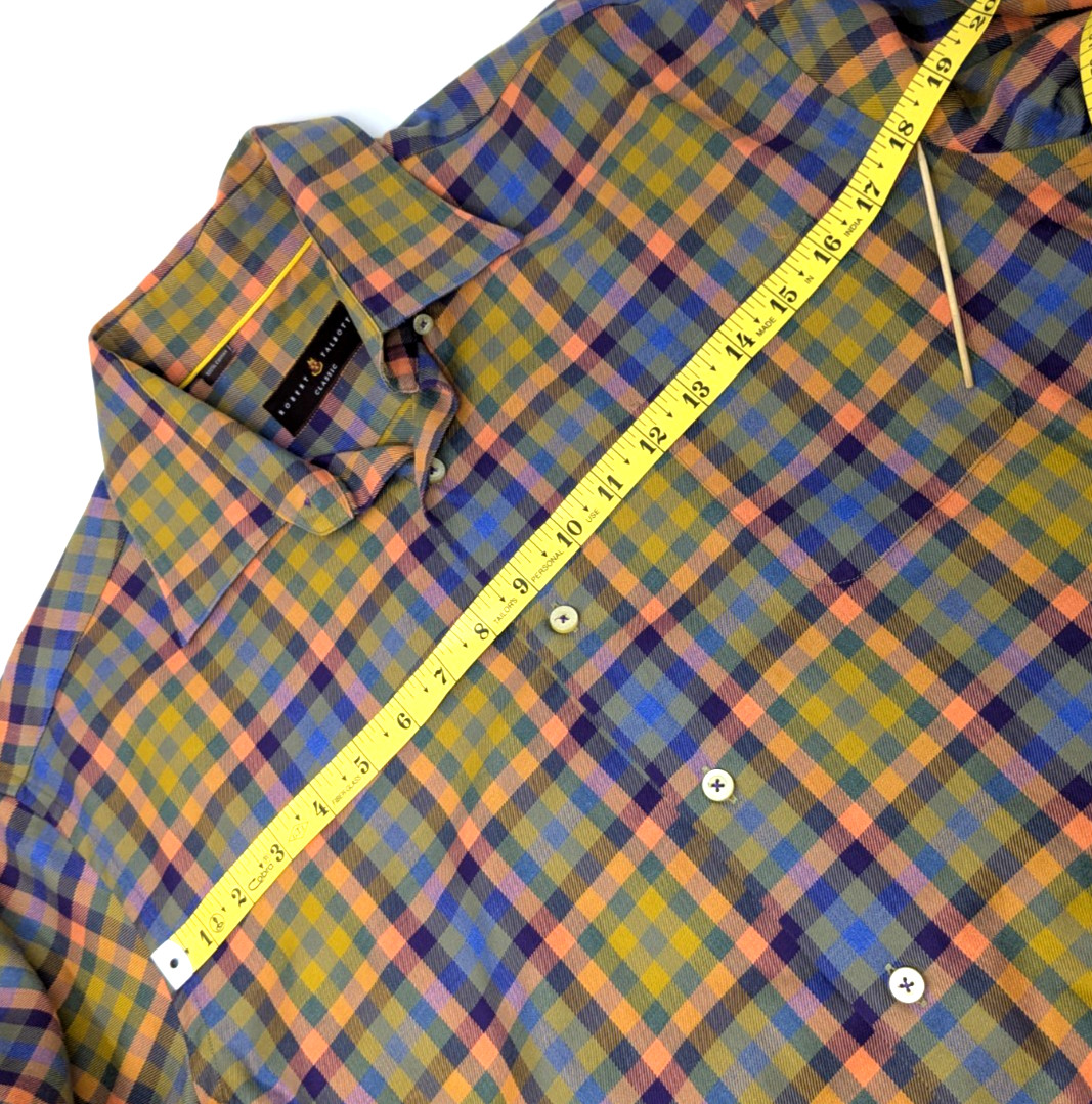 Robert Talbott Button down Long Sleeve Shirt Larg… - image 20