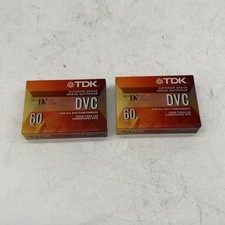 NEW TDK DVC Mini-DV 60 2-Pack Blank Tapes Digital Video Cassettes DVC60