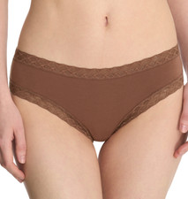 Natori XL Bliss Girl Brief Panty 156058 NWOT Chocolate Brown