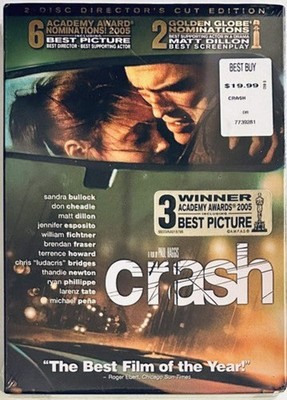 Crash (DVD 2004) 2-Disc Director's Cut Crime/Thriller w/ Slipcover Brand NEW