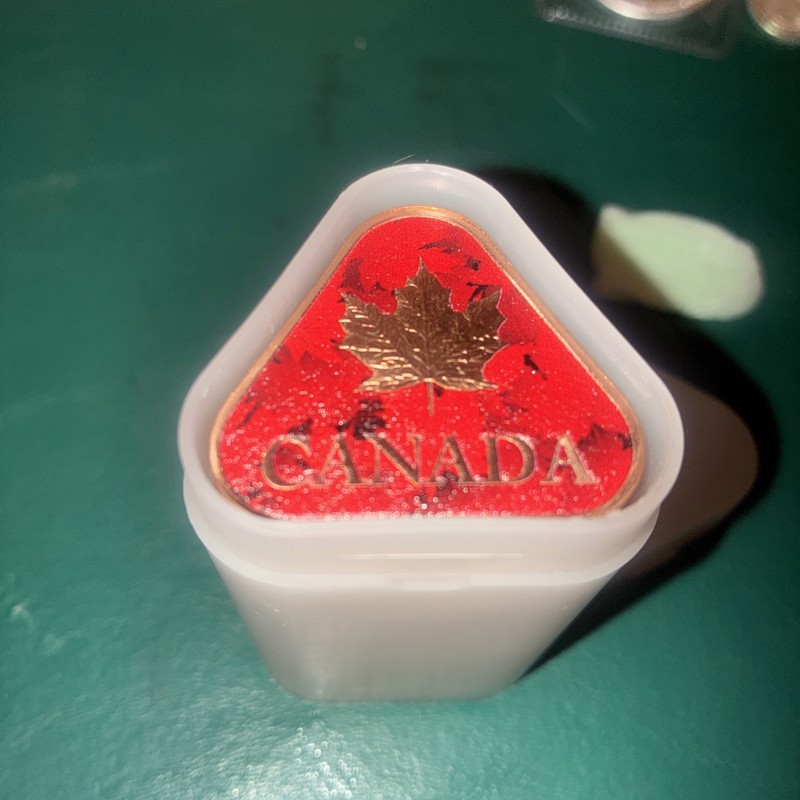 1 Tube of 1 Ounce 999 Fine Copper - Canada Maple Leaf - 20 per tube.